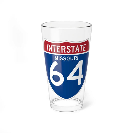 I-64 MO (Missouri) (Road Sign) Pint Glss 16oz 16oz - Go Mug Yourself