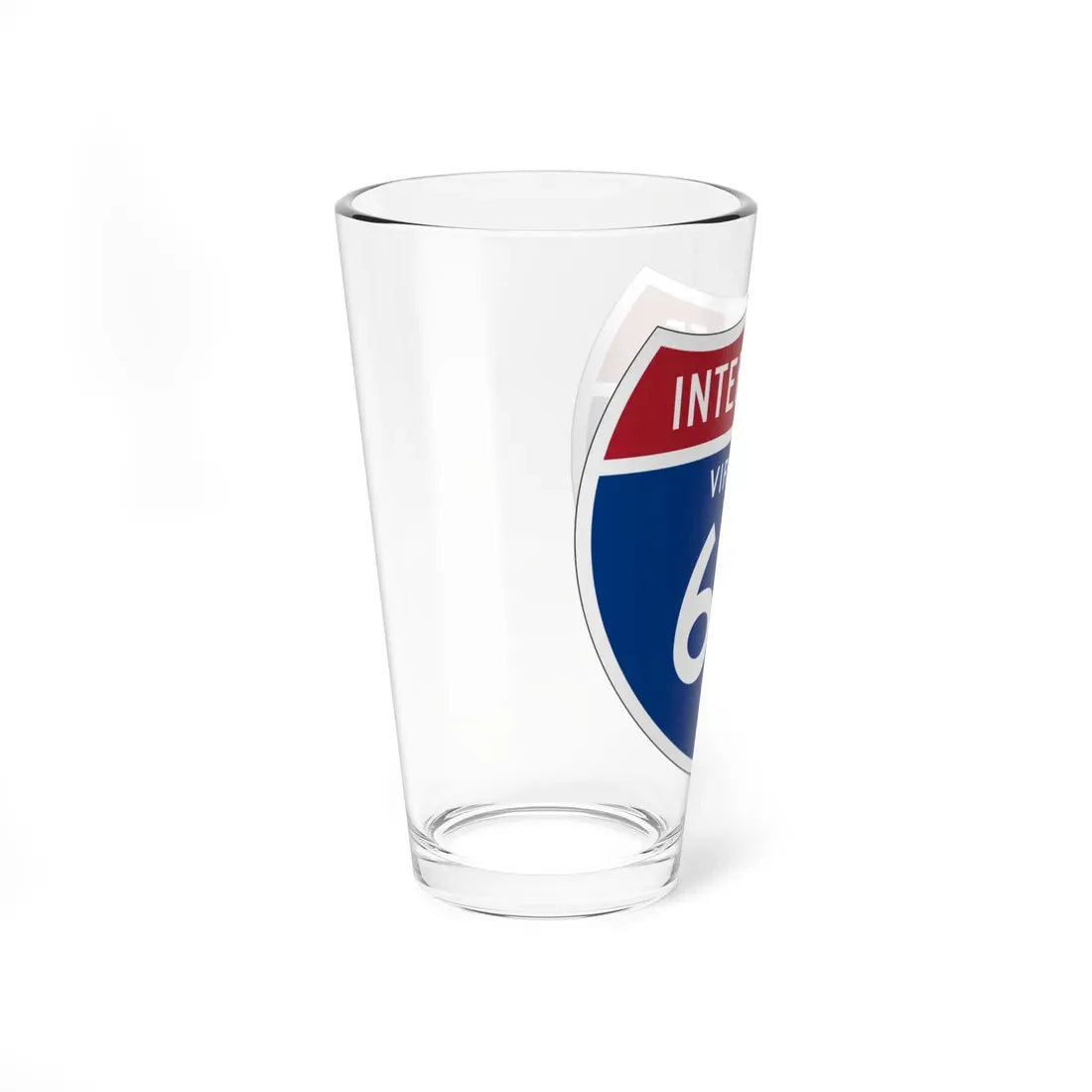 I-64 VA 1957 (Virginia) (Road Sign) Pint Glass 16oz - Go Mug Yourself