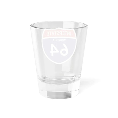 I-64 VA 1957 (Virginia) (Road Sign) Shot Glass 1.5oz - Go Mug Yourself
