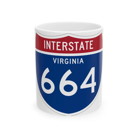 I-664 VA 1961 (Virginia) (Road Sign) White Coffee Mug 11oz - Go Mug Yourself