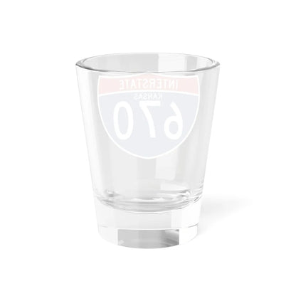 I-670 KS (Kansas) (Road Sign) Shot Glass 1.5oz - Go Mug Yourself