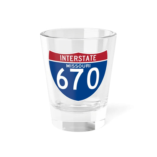 I-670 MO (Missouri) (Road Sign) Shot Glass 1.5oz 1.5oz - Go Mug Yourself