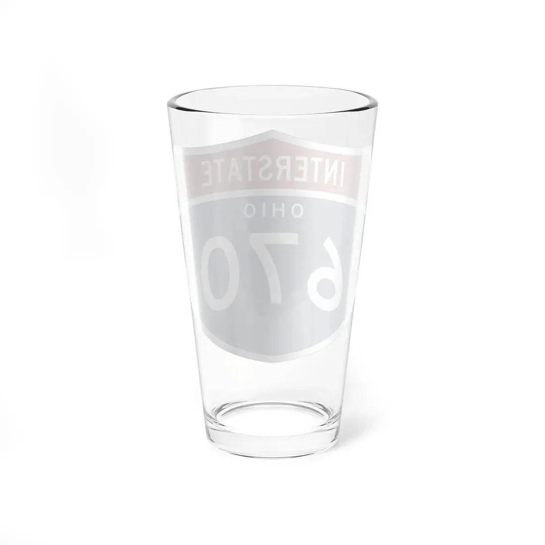 I-670 OH 1961 (Ohio) (Road Sign) Pint Glass 16oz - Go Mug Yourself