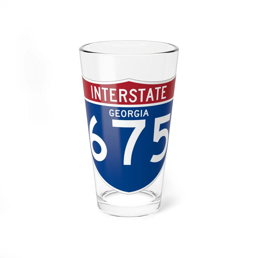 I-675 GA (Georgia) (Road Sign) Pint Glass 16oz 16oz - Go Mug Yourself