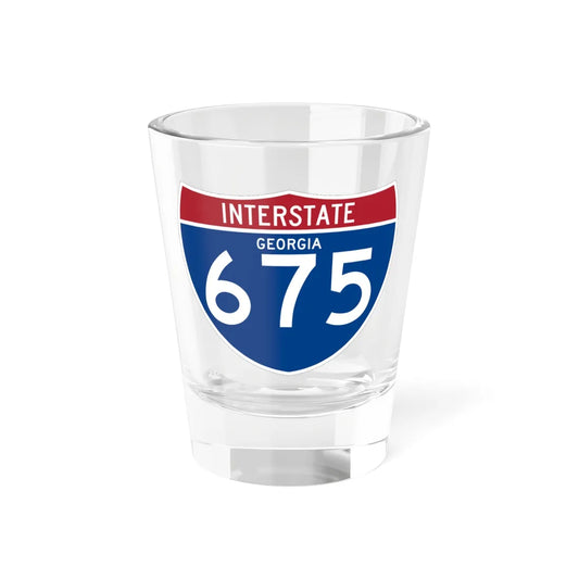 I-675 GA (Georgia) (Road Sign) Shot Glass 1.5oz 1.5oz - Go Mug Yourself