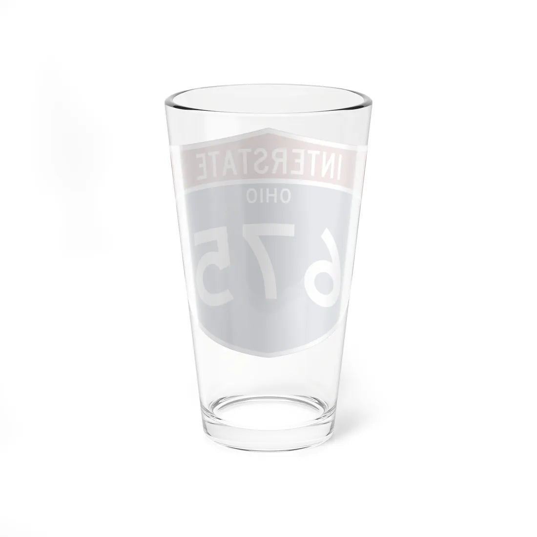 I-675 OH Metric (Ohio) (Road Sign) Pint Glss 16oz - Go Mug Yourself