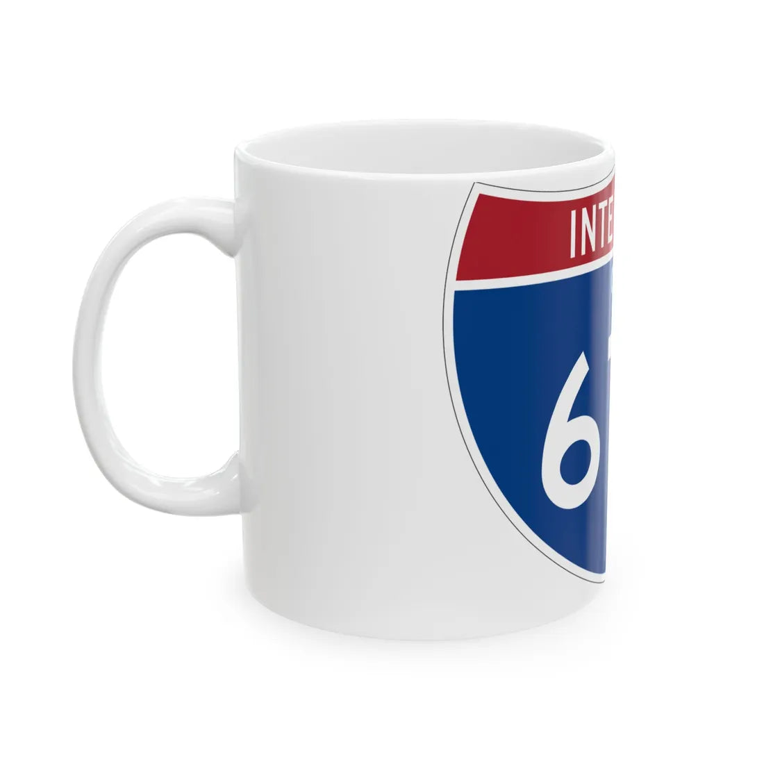 I-675 OH Metric (Ohio) (Road Sign) White Coffee Mug - Go Mug Yourself