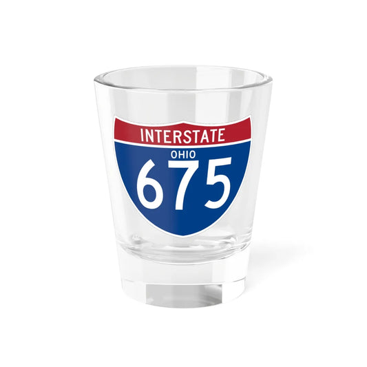 I-675 OH (Ohio) (Road Sign) Shot Glass 1.5oz 1.5oz - Go Mug Yourself