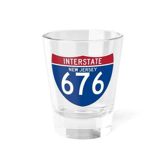 I-676 NJ (New Jersey) (Road Sign) Shot Glass 1.5oz 1.5oz - Go Mug Yourself
