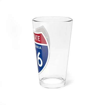 I-676 PA 1957 (Pennsylvania) (Road Sign) Pint Glass 16oz - Go Mug Yourself