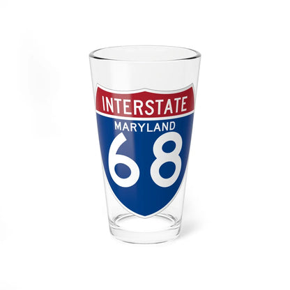 I-68 MD (Maryland) (Road Sign) Pint Glss 16oz 16oz - Go Mug Yourself