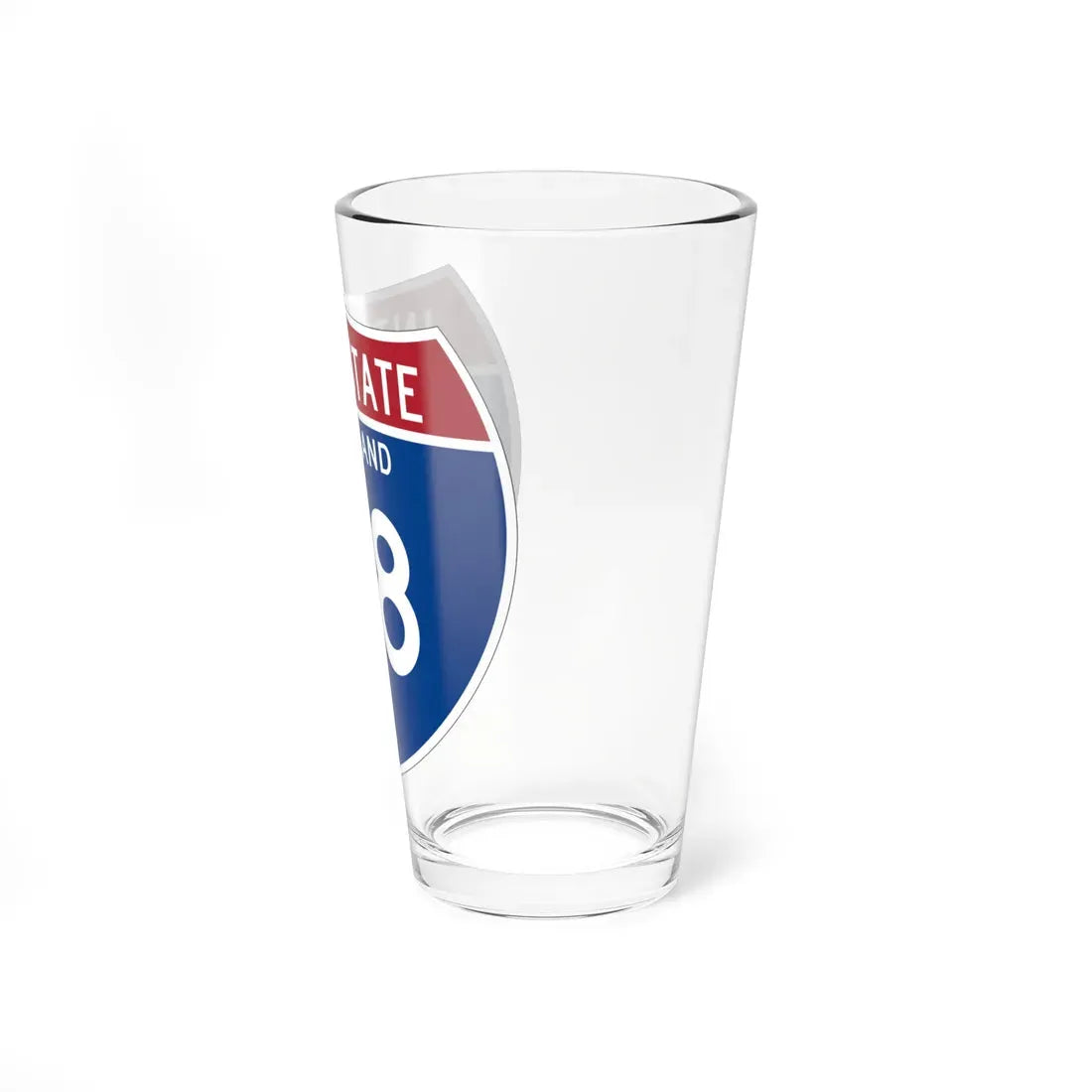 I-68 MD Metric (Maryland) (Road Sign) Pint Glass 16oz - Go Mug Yourself