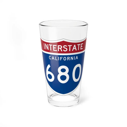 I-680 CA (California) (Road Sign) Pint Glass 16oz 16oz - Go Mug Yourself