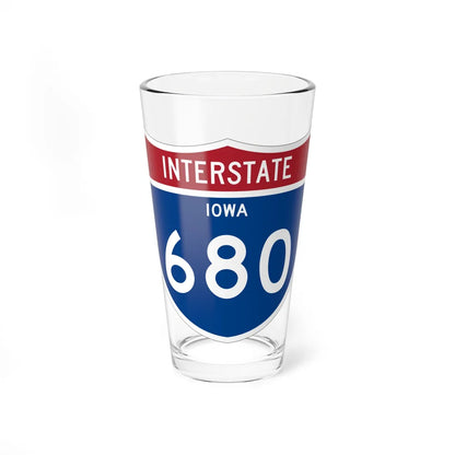 I-680 IA 1961 (Iowa) (Road Sign) Pint Glss 16oz 16oz - Go Mug Yourself