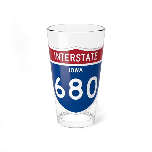 I-680 IA 1961 (Iowa) (Road Sign) Pint Glss 16oz 16oz - Go Mug Yourself