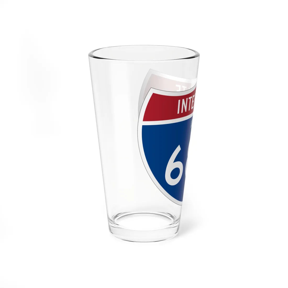 I-680 IA 1961 (Iowa) (Road Sign) Pint Glss 16oz - Go Mug Yourself