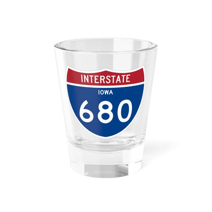 I-680 IA 1961 (Iowa) (Road Sign) Shot Glass 1.5oz 1.5oz - Go Mug Yourself