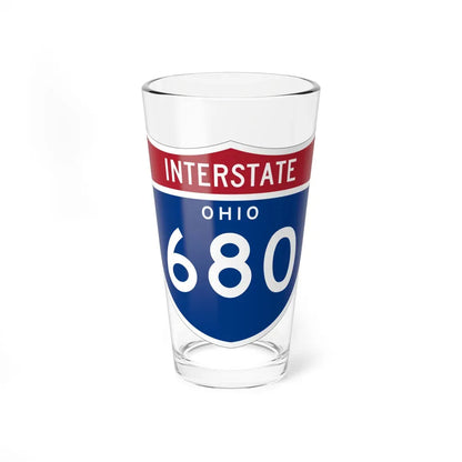 I-680 OH 1961 (Ohio) (Road Sign) Pint Glass 16oz 16oz - Go Mug Yourself