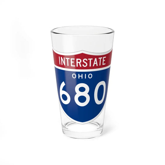 I-680 OH 1961 (Ohio) (Road Sign) Pint Glass 16oz 16oz - Go Mug Yourself