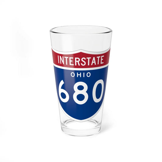 I-680 OH 1961 (Ohio) (Road Sign) Pint Glss 16oz 16oz - Go Mug Yourself