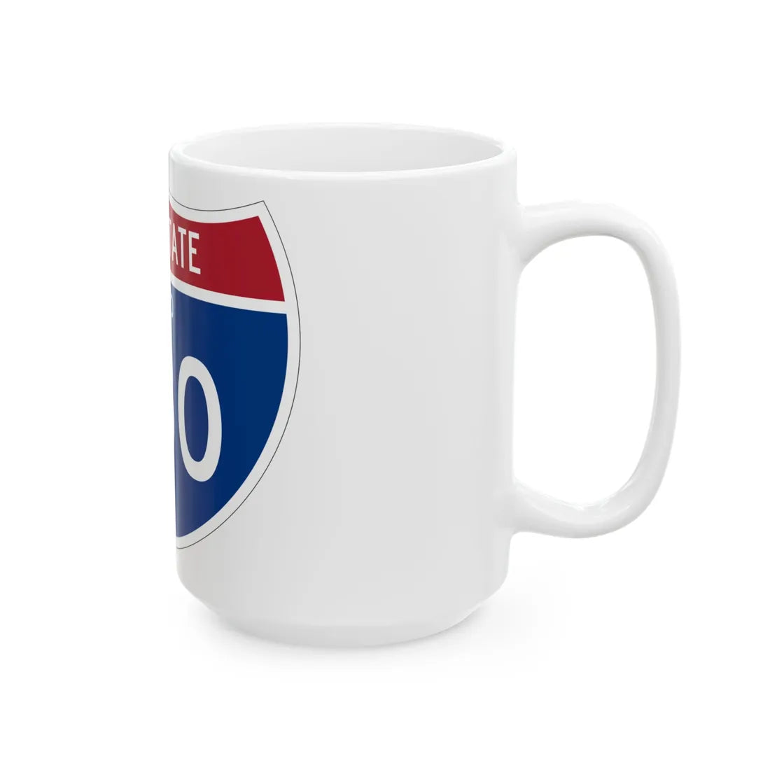 I-680 OH 1961 (Ohio) (Road Sign) White Coffee Mug - Go Mug Yourself