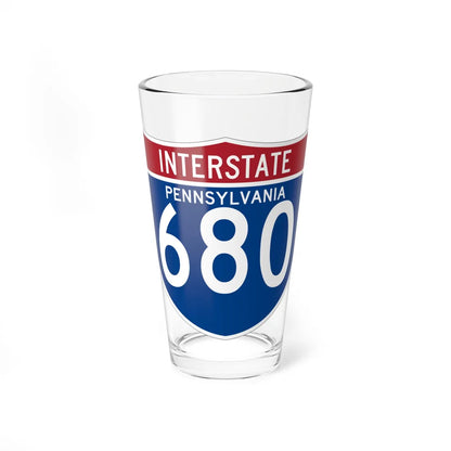 I-680 PA (Pennsylvania) (Road Sign) Pint Glss 16oz 16oz - Go Mug Yourself