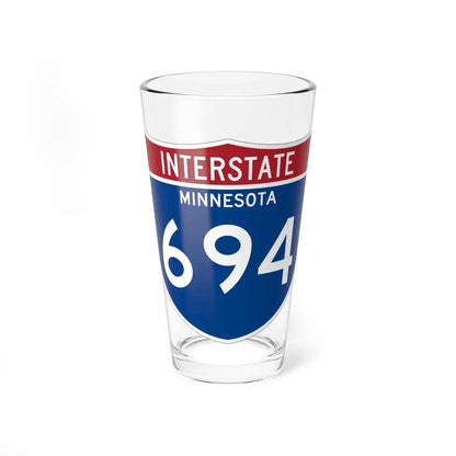 I-694 MN 1961 (Minnesota) (Road Sign) Pint Glass 16oz 16oz - Go Mug Yourself
