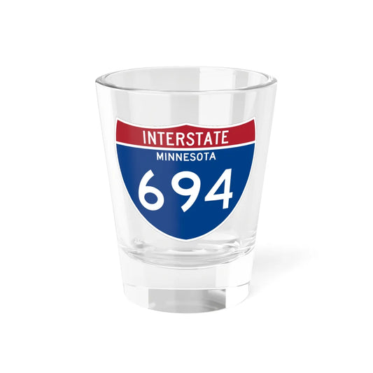 I-694 MN 1961 (Minnesota) (Road Sign) Shot Glass 1.5oz 1.5oz - Go Mug Yourself