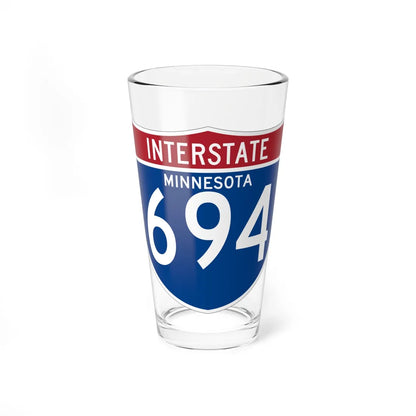 I-694 MN (Minnesota) (Road Sign) Pint Glss 16oz 16oz - Go Mug Yourself
