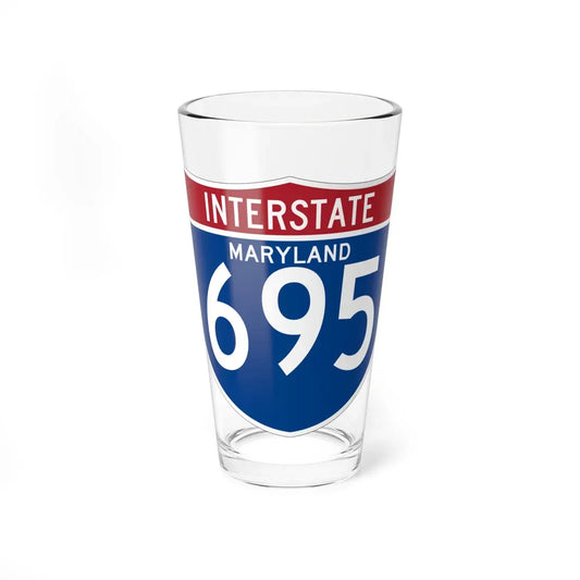 I-695 MD (Maryland) (Road Sign) Pint Glass 16oz 16oz - Go Mug Yourself