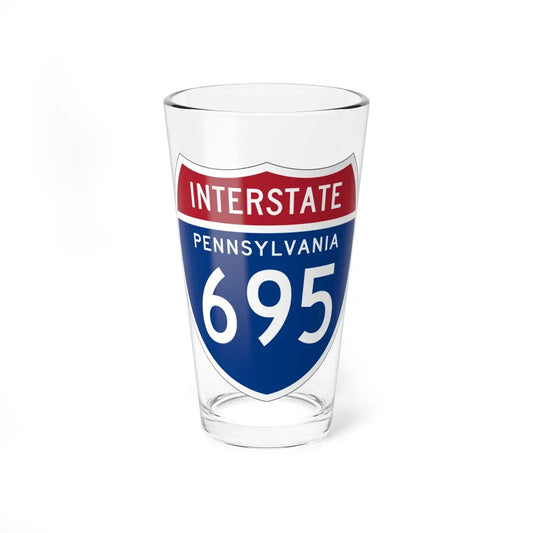 I-695 PA 1957 (Pennsylvania) (Road Sign) Pint Glass 16oz 16oz - Go Mug Yourself