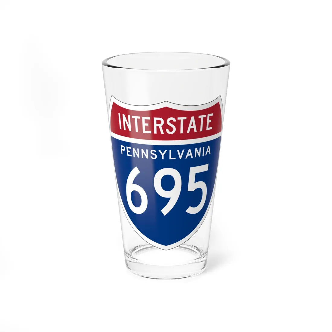 I-695 PA 1957 (Pennsylvania) (Road Sign) Pint Glss 16oz 16oz - Go Mug Yourself