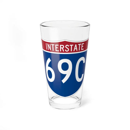 I-69C (Texas) (Road Sign) Pint Glass 16oz 16oz - Go Mug Yourself
