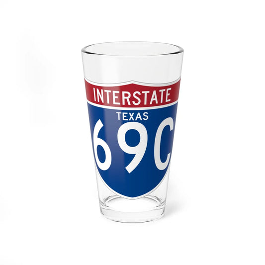 I-69C TX (Texas) (Road Sign) Pint Glass 16oz 16oz - Go Mug Yourself