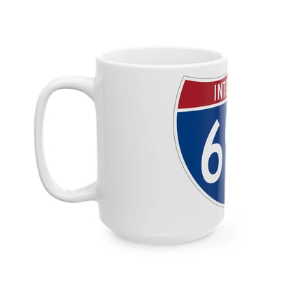 I-69W (Texas) (Road Sign) White Coffee Mug - Go Mug Yourself
