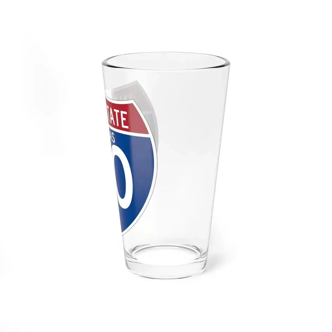 I-70 KS (Kansas) (Road Sign) Pint Glass 16oz - Go Mug Yourself