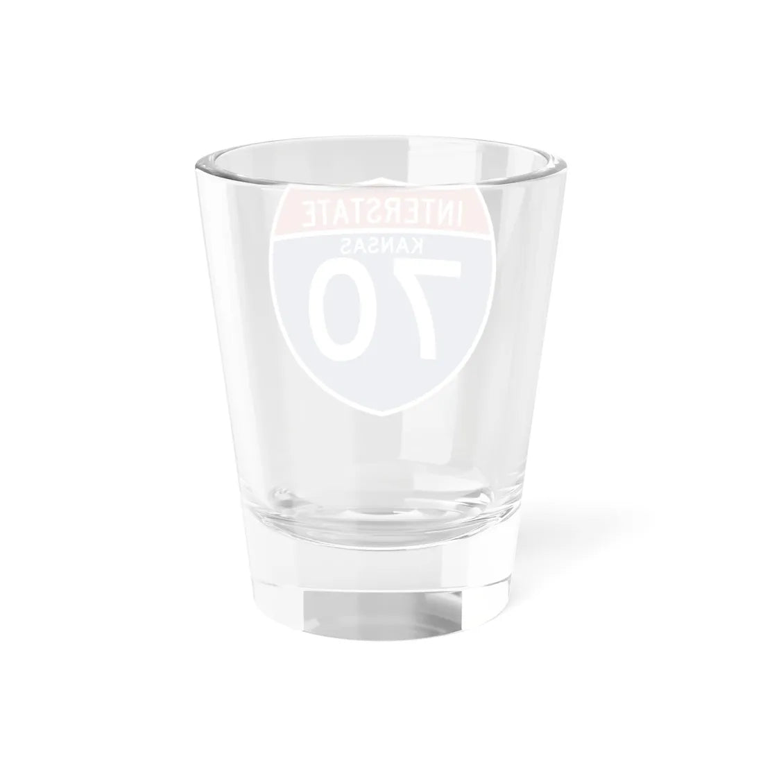 I-70 KS (Kansas) (Road Sign) Shot Glass 1.5oz - Go Mug Yourself