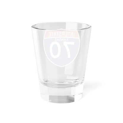 I-70 KS (Kansas) (Road Sign) Shot Glass 1.5oz - Go Mug Yourself