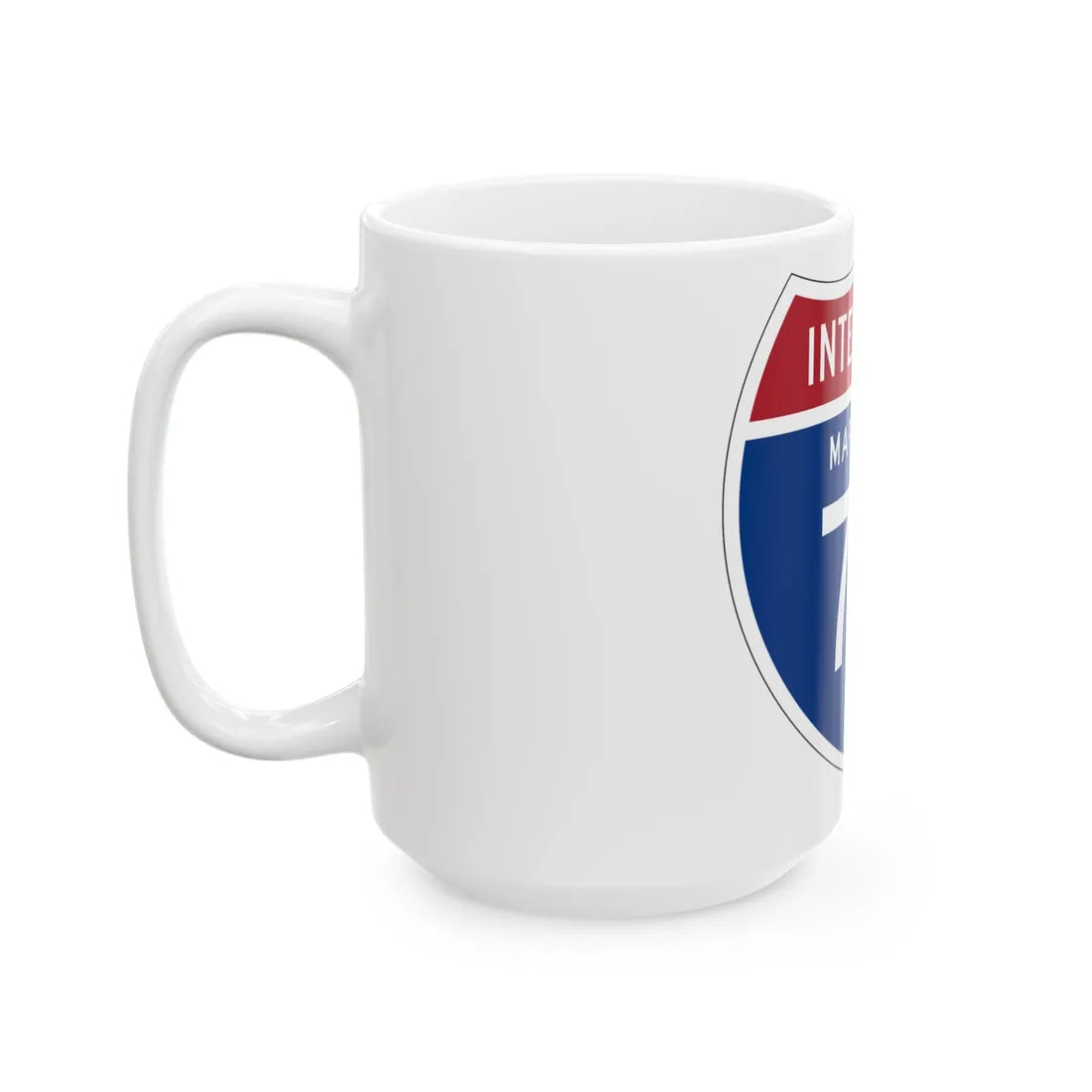I-70 MD 1957 (Maryland) (Road Sign) White Coffee Mug - Go Mug Yourself
