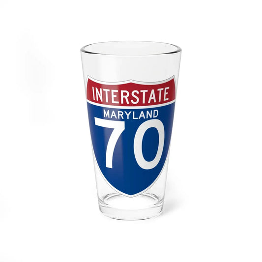 I-70 MD (Maryland) (Road Sign) Pint Glass 16oz 16oz - Go Mug Yourself