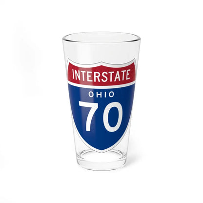I-70 OH 1957 (Ohio) (Road Sign) Pint Glass 16oz 16oz - Go Mug Yourself