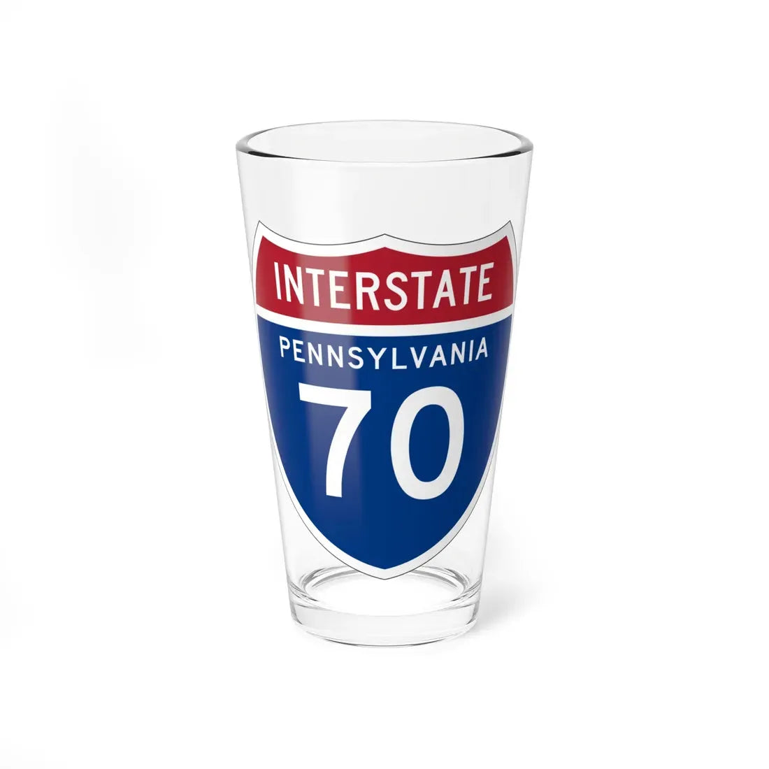 I-70 PA 1957 (Pennsylvania) (Road Sign) Pint Glass 16oz 16oz - Go Mug Yourself