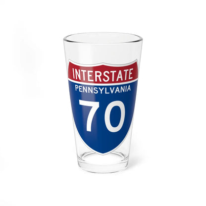 I-70 PA Metric (Pennsylvania) (Road Sign) Pint Glss 16oz 16oz - Go Mug Yourself
