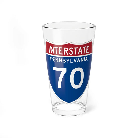 I-70 PA Metric (Pennsylvania) (Road Sign) Pint Glss 16oz 16oz - Go Mug Yourself