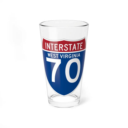 I-70 WV (Virginia) (Road Sign) Pint Glss 16oz 16oz - Go Mug Yourself