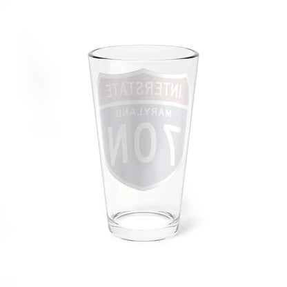 I-70N MD 1957 (Maryland) (Road Sign) Pint Glass 16oz - Go Mug Yourself