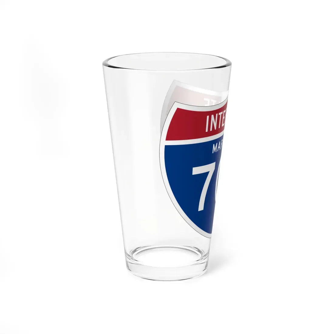 I-70N MD 1961 (Maryland) (Road Sign) Pint Glass 16oz - Go Mug Yourself