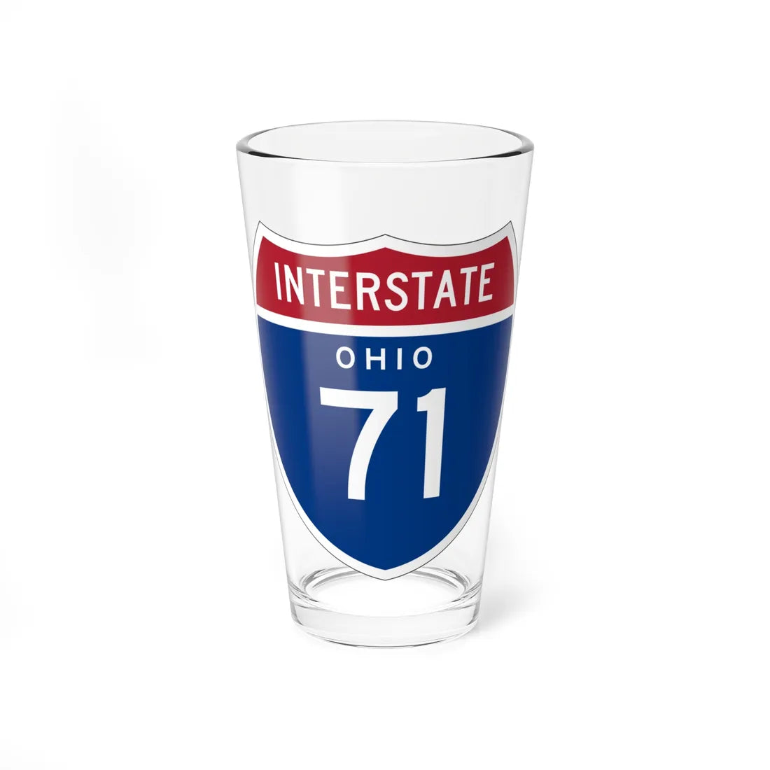 I-71 OH 1957 (Ohio) (Road Sign) Pint Glss 16oz 16oz - Go Mug Yourself
