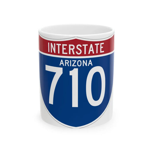 I-710 AZ (Arizona) (Road Sign) White Coffee Mug 11oz - Go Mug Yourself