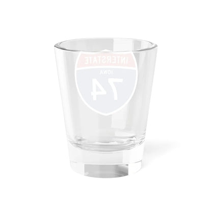 I-74 IA 1957 (Iowa) (Road Sign) Shot Glass 1.5oz - Go Mug Yourself